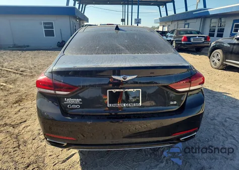 2018 Genesis G80 Base z USA, uszkodzony, nr VIN KMHGN4JE9JU269881